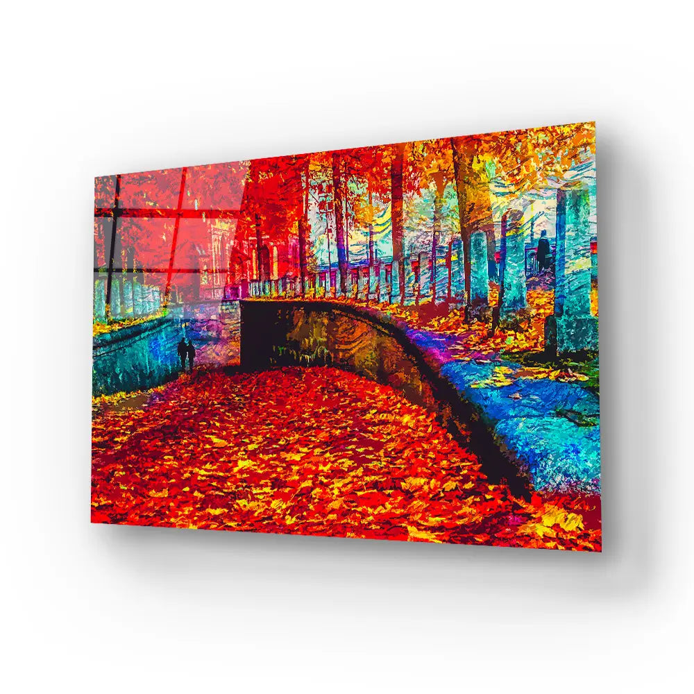 Nature Landscape Scenic Impressionist Glass Wall Art