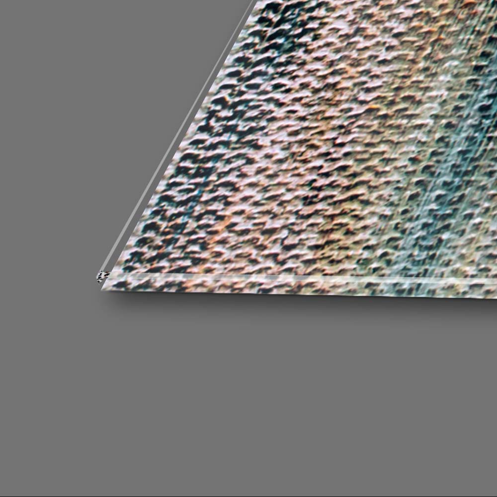 New York Bridge Impressionism Glass Wall Art