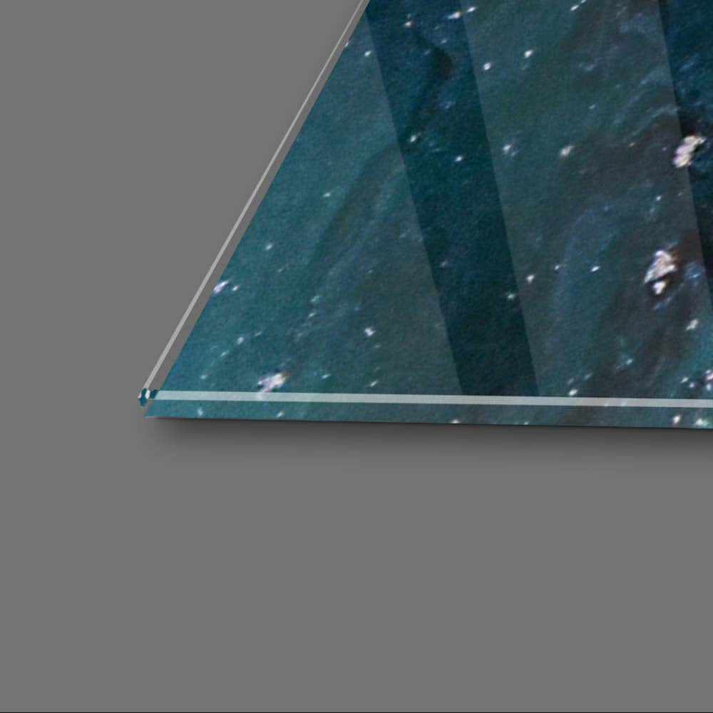 Ocean Seascape with Seafoam Glass Wall Art