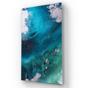 Ocean Seascape with Seafoam Glass Wall Art