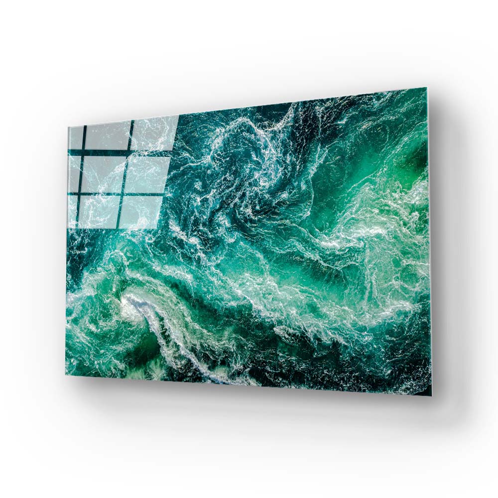 Ocean Wave Glass Wall Art