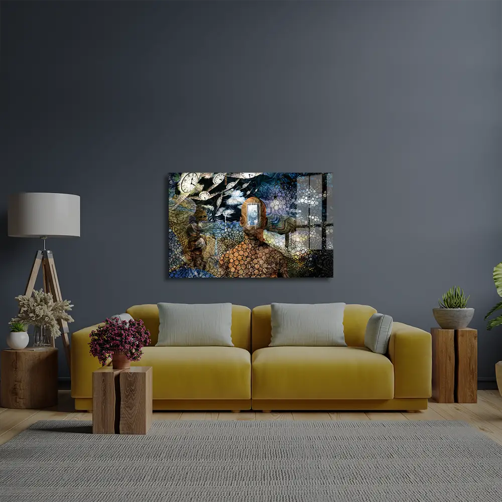 Opened Door To Another World Glass Wall Art