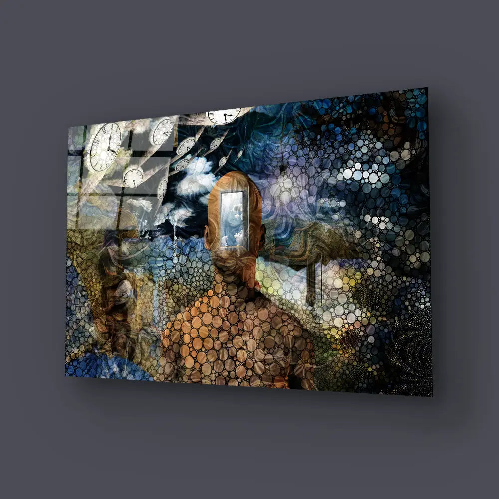 Opened Door To Another World Glass Wall Art