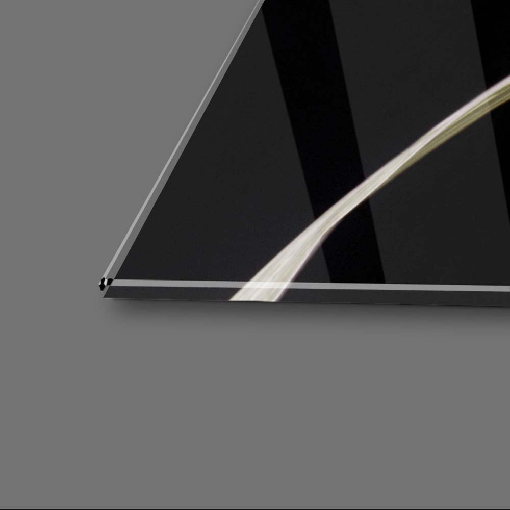 Orange Lily Glass Wall Art