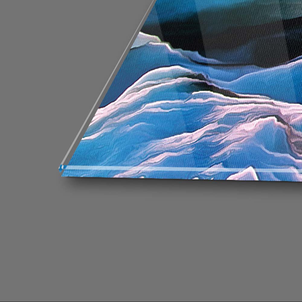 Penguin Family Glass Wall Art