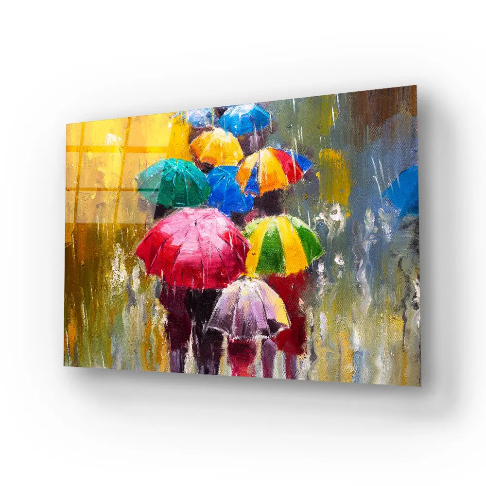 Rainy Day Glass Wall Art