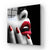 Red Lip and Nails Glass Wall Art