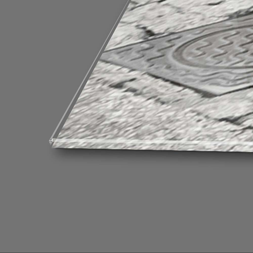 Red Window Glass Wall Art