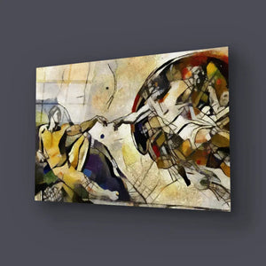 Reproduction Adam Fresco Michelangelo Style Picasso Glass Wall Art