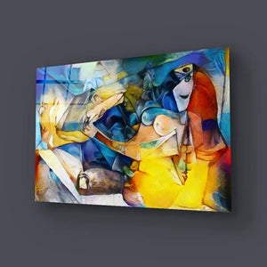 Reproductions Famous By Picasso Applied Abstract Kandinsky Glass Wall Art