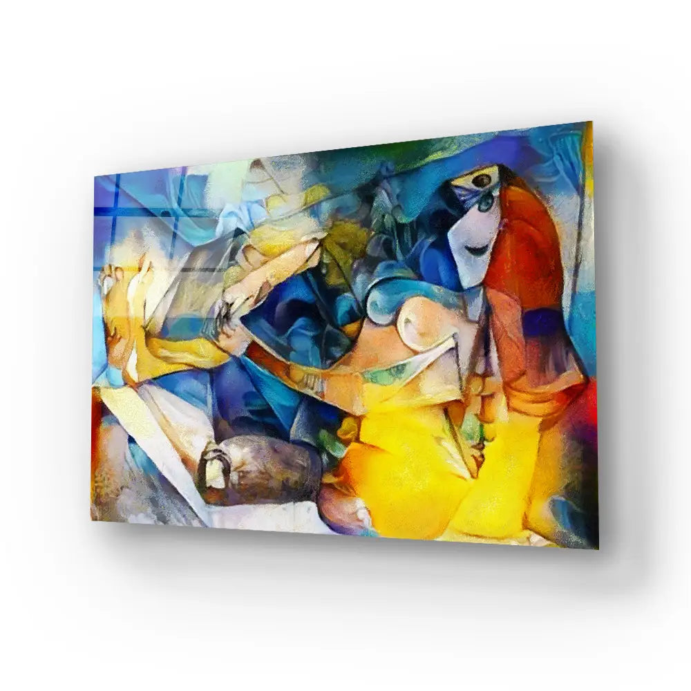 Reproductions Famous By Picasso Applied Abstract Kandinsky Glass Wall Art