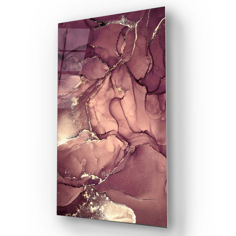 Rose Gold Alcohol Ink Abstract
