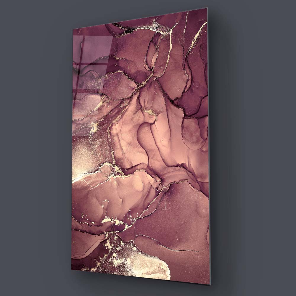 Rose Gold Alcohol Ink Abstract