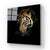 Side-Facing Tiger Glass Wall Art