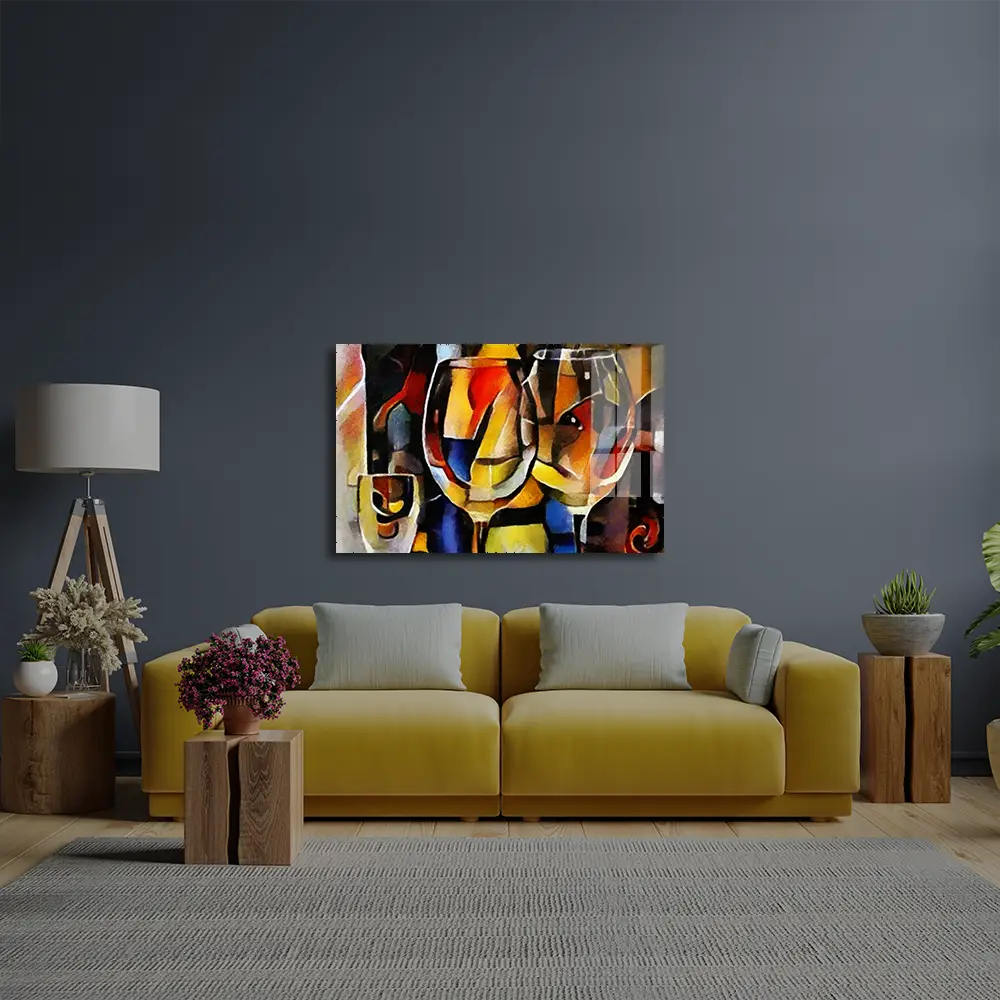 Still Life Food Glasses Wine Glass Wall Art Glass Wall Art UK