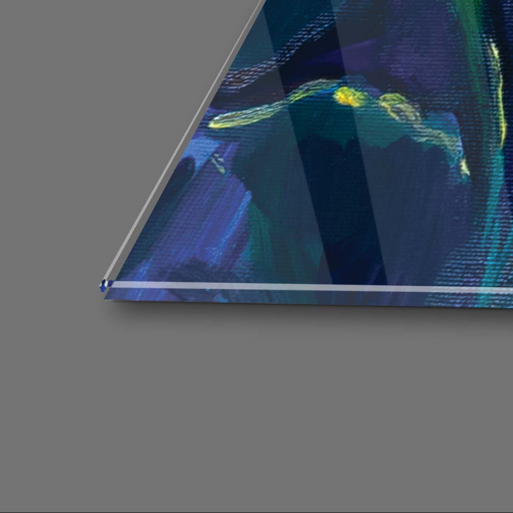 Sunset Sunflower Field Glass Wall Art