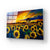 Sunset Sunflower Field Glass Wall Art