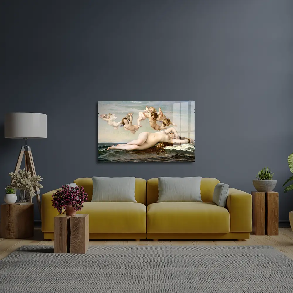 The Birth Venus Glass Wall Art