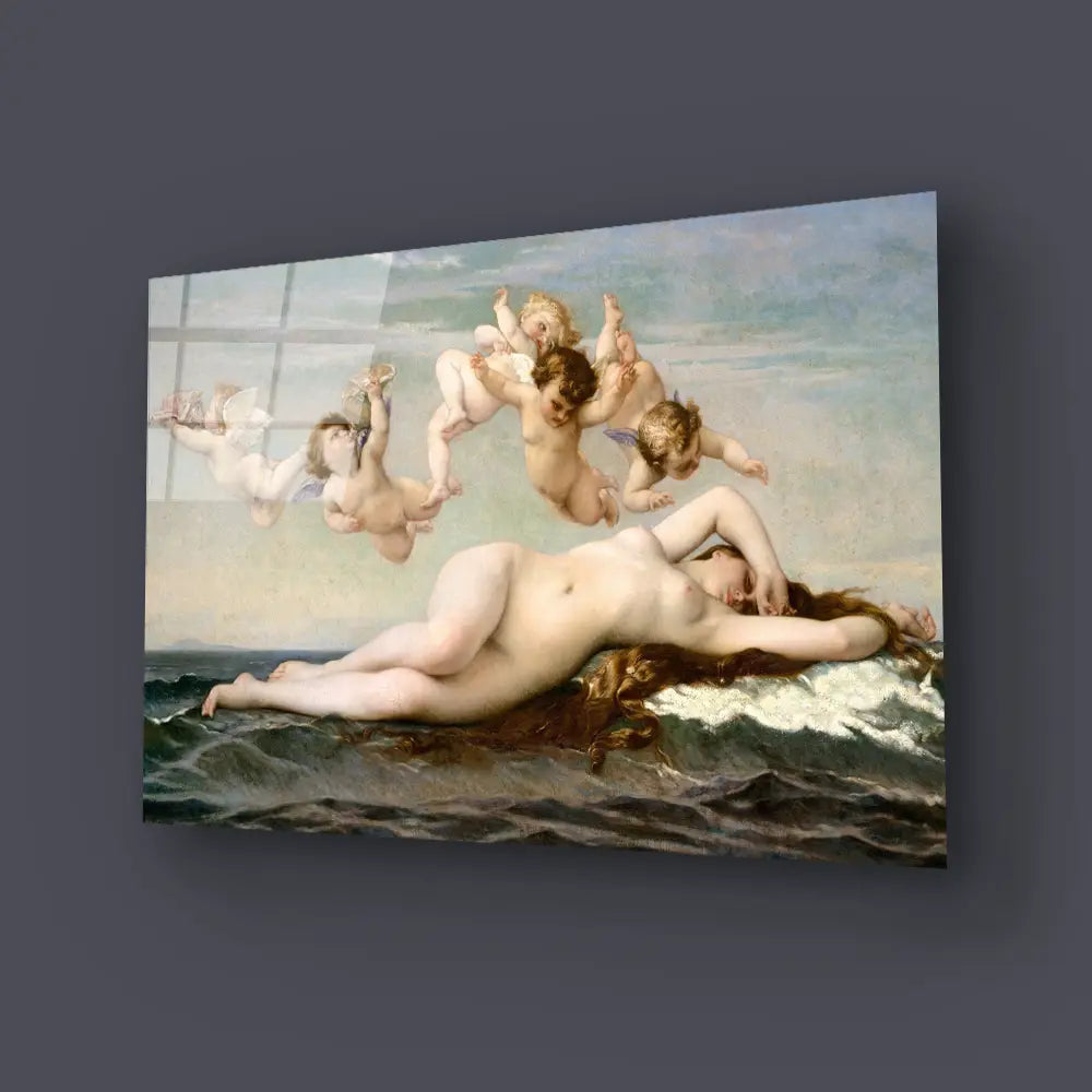 The Birth Venus Glass Wall Art