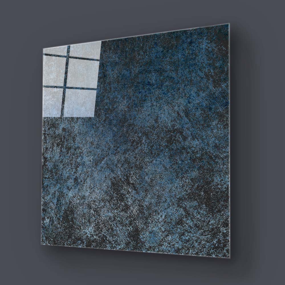 Textured Blue Glass Wall Art