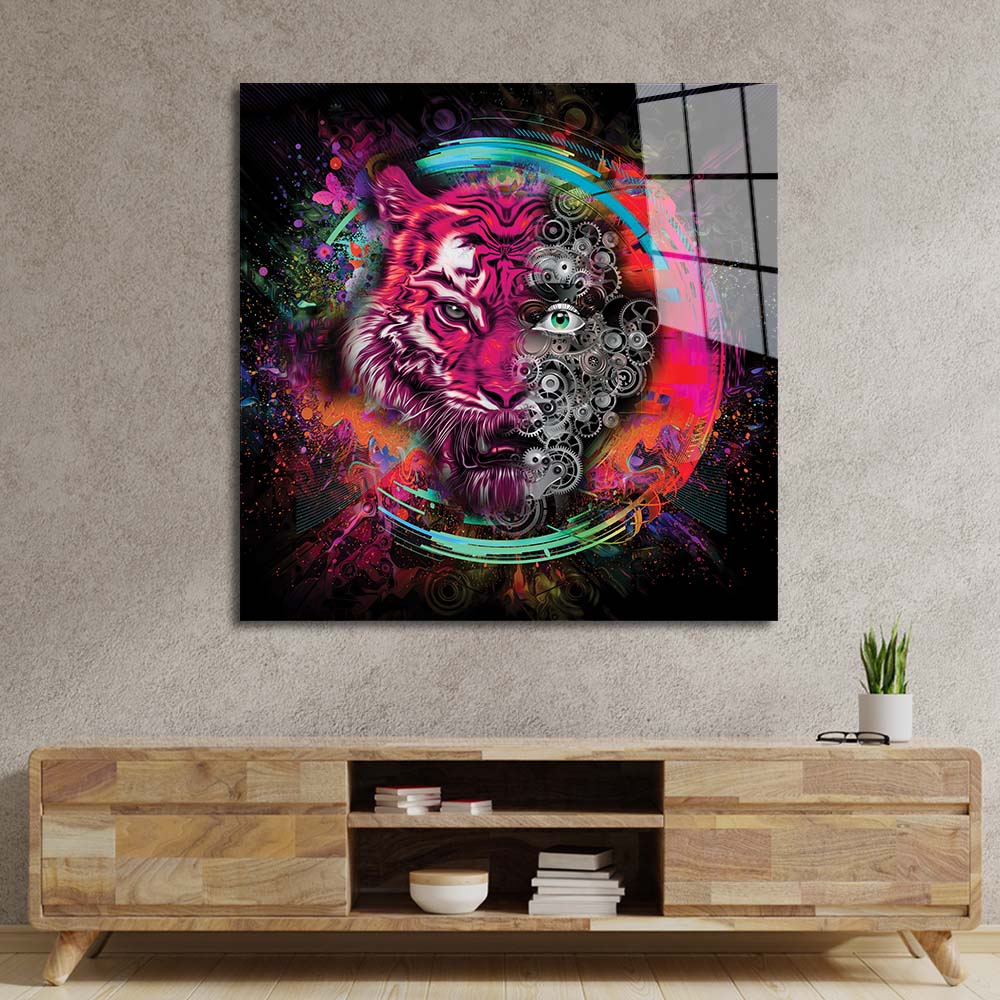 Tigerman Glass Wall Art