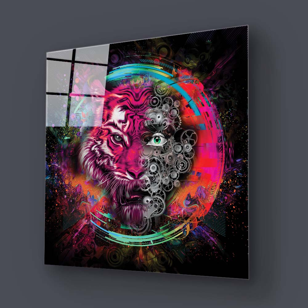 Tigerman Glass Wall Art