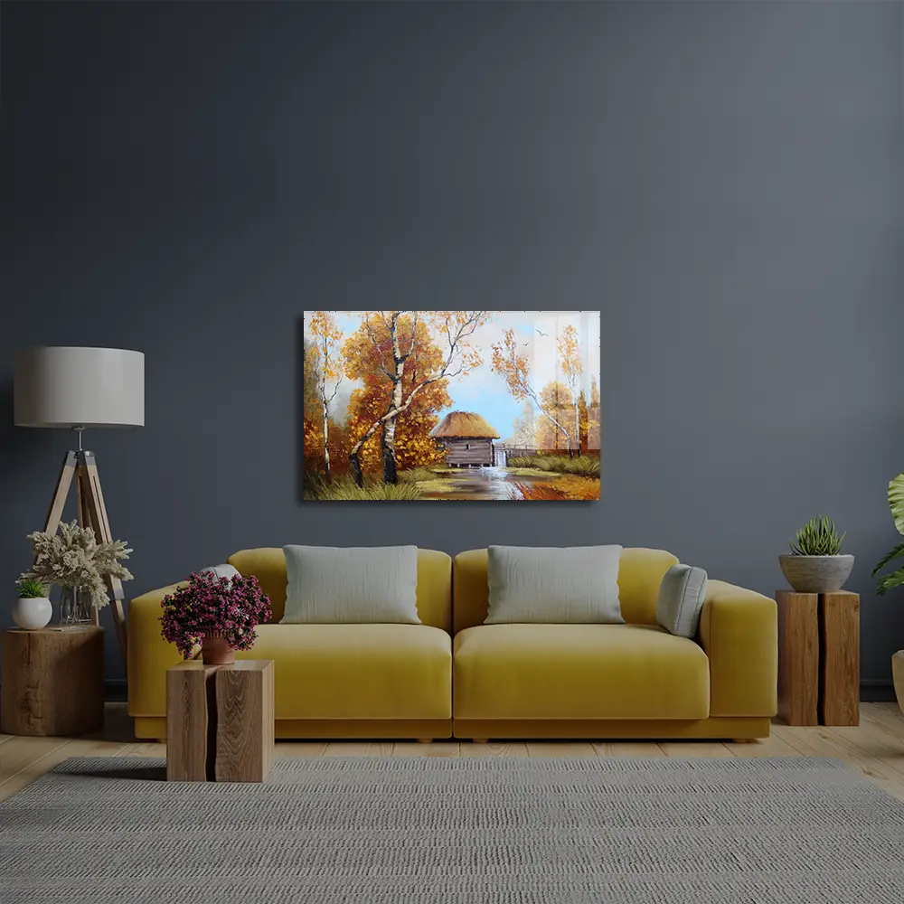 Ukraine Art Landscape Glass Wall Art