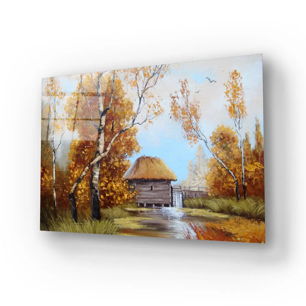 Ukraine Art Landscape Glass Wall Art