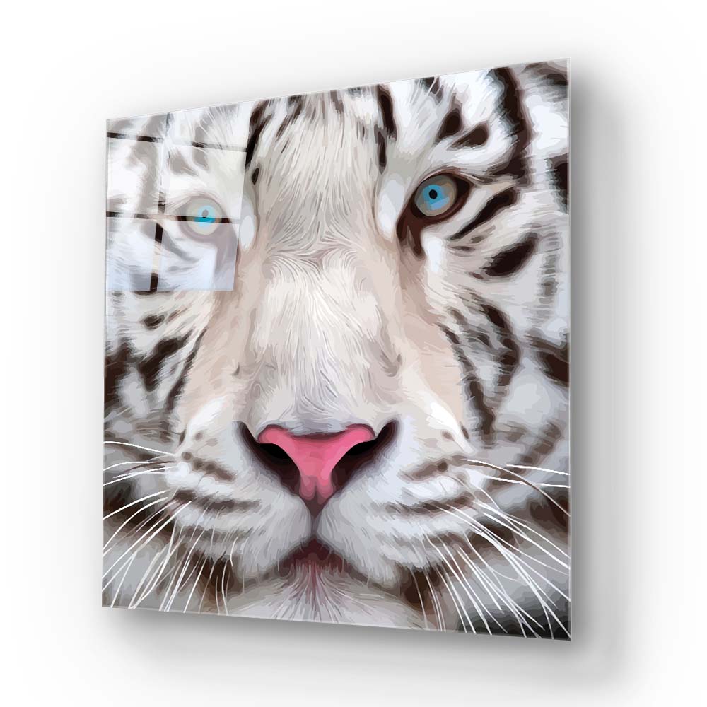 White Tiger Glass Wall Art