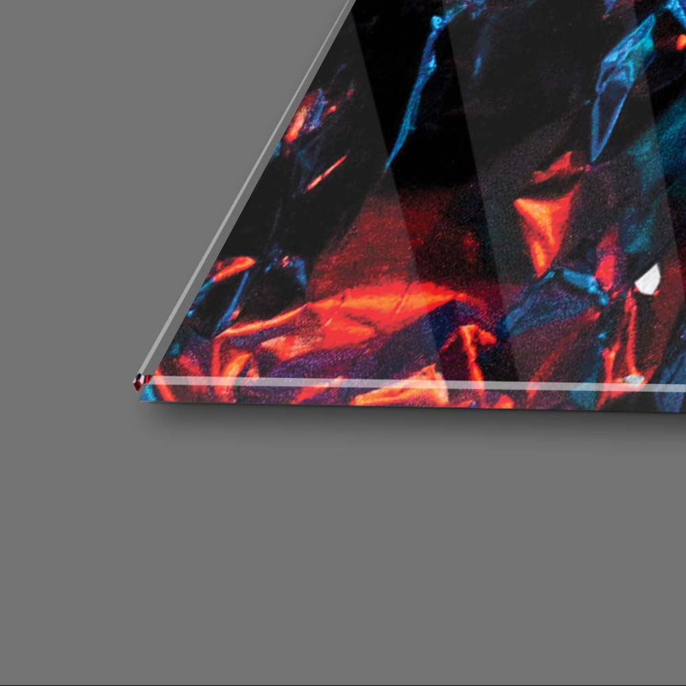 White and Gold Horse Collage Glass Wall Art