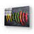 Yellow, Green and Red Peppers Glass Wall Art