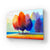 Colorful Autumn Forest Beautiful River Glass Wall Art