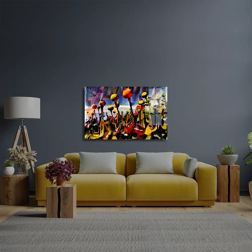 Opium Poppy Glass Wall Art