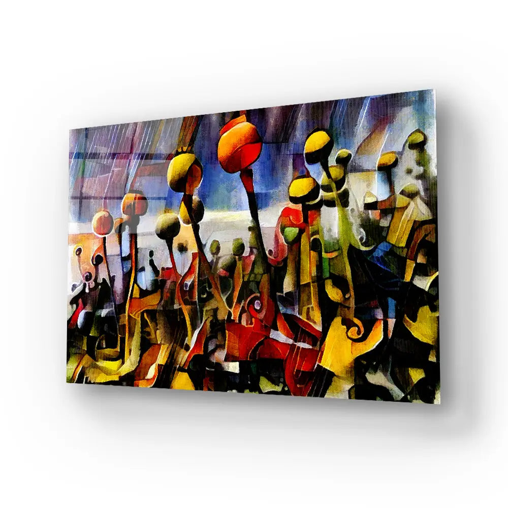 Opium Poppy Glass Wall Art